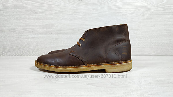 Шкіряні чоловічі демісезонні черевики дезерти Clarks desert boots оригінал,