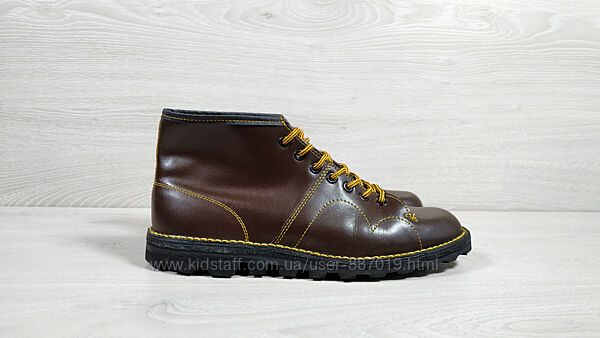 Шкіряні чоловічі демісезонні черевики Grafters retro monkey boots розмір 42