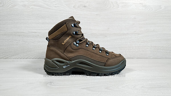 Нубукові жіночі трекінгові черевики Lowa Renegade ll mid оригінал, розмір 3