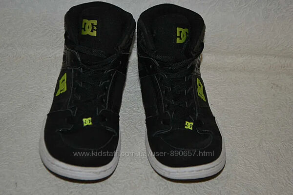 высокие кроссовки DC shoes кожа 24 см 37 размер США