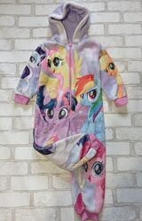 пижама человечек  флисовая 3-4 года 98-104 рост My little pony