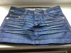 Fracomina новая джинсовая мини юбка