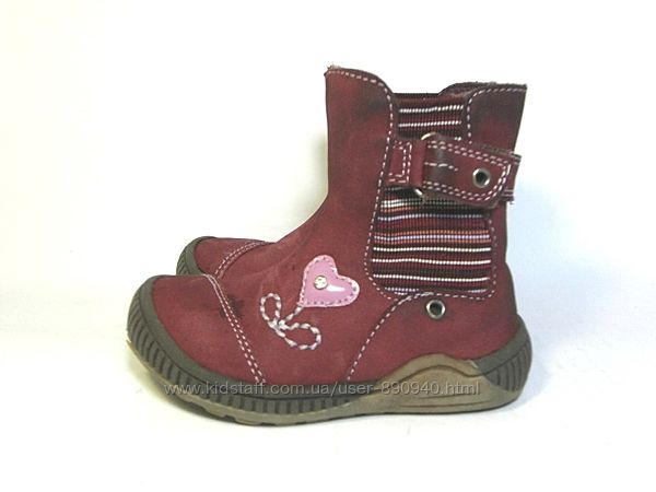 Утепленные кожаные ботинки Caren Schuhe р. 22-23