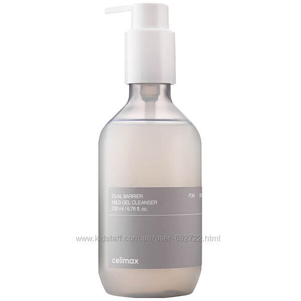 Нежный гель для умывания Celimax Dual Barrier Mild Gel Cleanser 200 мл