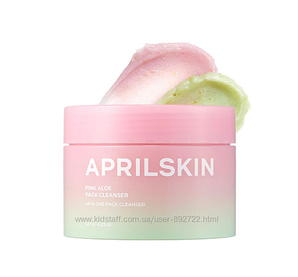 Очищающая маска-пенка для умывания Aprilskin Pink Aloe Pack Cleanser 120 мл