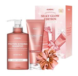Набір для відновлення волосся KUNDAL Silky Glow Edition Protein Bonding Set