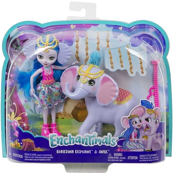 Кукла Энчантималс Екатерина и слон Enchantimals Ekaterina Elephant Antic