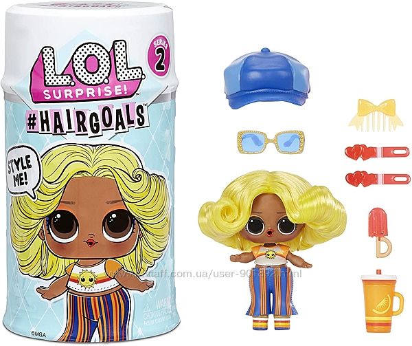 кукла Лол с волосами 2 L. O. L. SURPRISE Hairgoals 2.0 lol Модный стиль