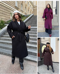 Кашемірові утеплені пальто