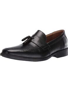 Мужские туфли Clarks Men&acutes Tilden Stride Loafer, Black Leather 48 США.