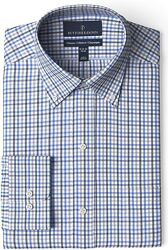 Рубашка мужская Buttoned Down Black/Blue/Grey Check 14.5 Neck 34 США.
