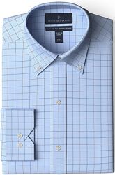 Рубашка мужская Buttoned Down Blue/Purple Tattersall Check 17 Neck 38 США.