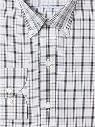 Рубашка мужская Buttoned Down Grey/Black Plaid, 15 Neck 36 Sleeve США.