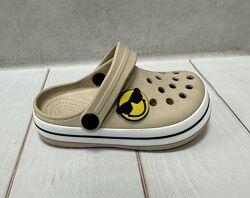 Дитячі сабо крокси crocs Luck line 24-29  бежеві