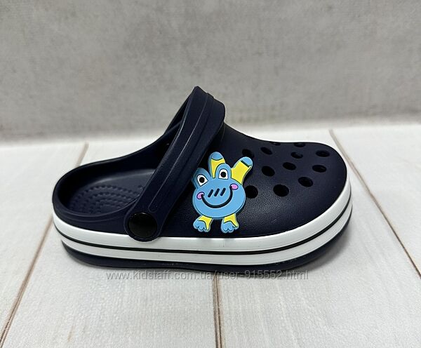 Дитячі сабо крокси crocs Luck line 24-29  сині