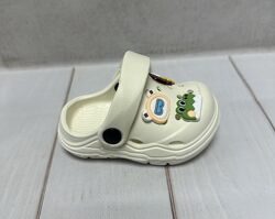 Дитячі сабо крокси crocs BBT 19-23  молочні