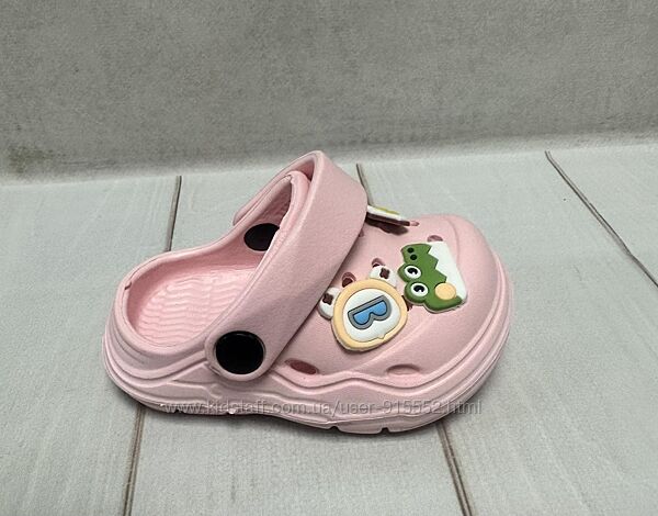 Дитячі сабо крокси crocs BBT 19-23 рожеві