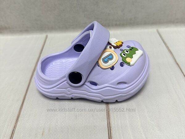 Дитячі сабо крокси crocs BBT 19-23 бузкові