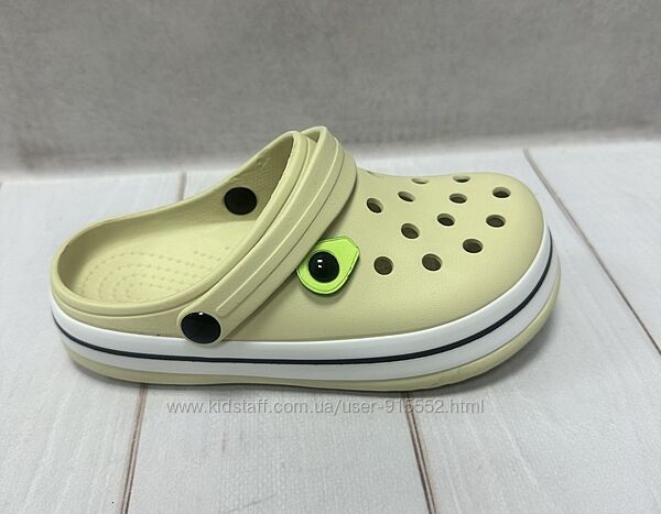 Дитячі крокси сабо  Luck Line оливкові 31-34
