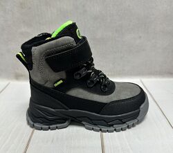 Зимові дитячі черевики на овчині  clibee  сірий 26-31