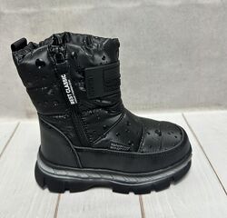 Зимові дутики для дівчаток Tom. M чорні 28-35