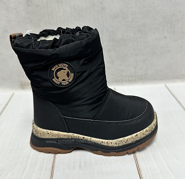 Зимові чоботи   дутики Kimboo  чорні 23-28