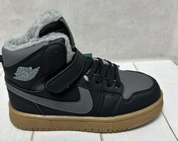 Зимові дитячі кросівки Paliament хайтопи підліткові маломіри чорний 36-41