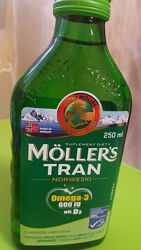 Mollers. Рибячий жир норвезького Моллера з яблучним ароматом 250 мл.