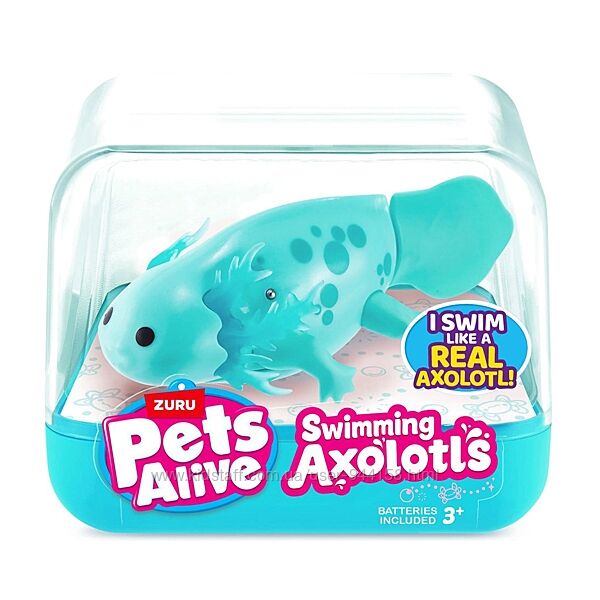 9556B Интерактивная игрушка Pets Alive  Аксолотль бирюзовый