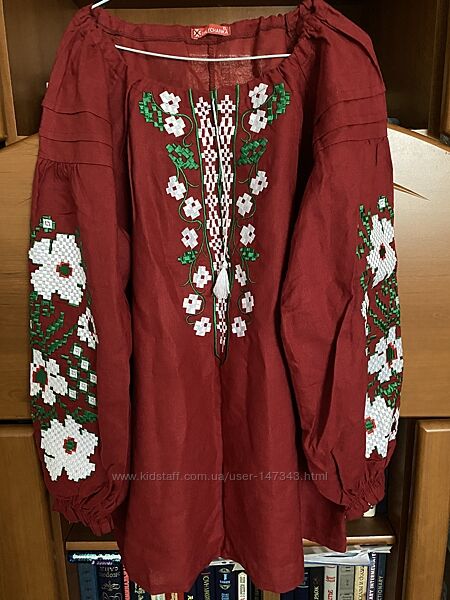 Вишита сорочка на домотканному полотні ТМ Галичанка м. Львів