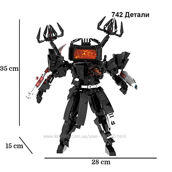 Конструктор Skibidi Toilet Lego, Скибиди Туалет Лего, Cameraman, Speakerman