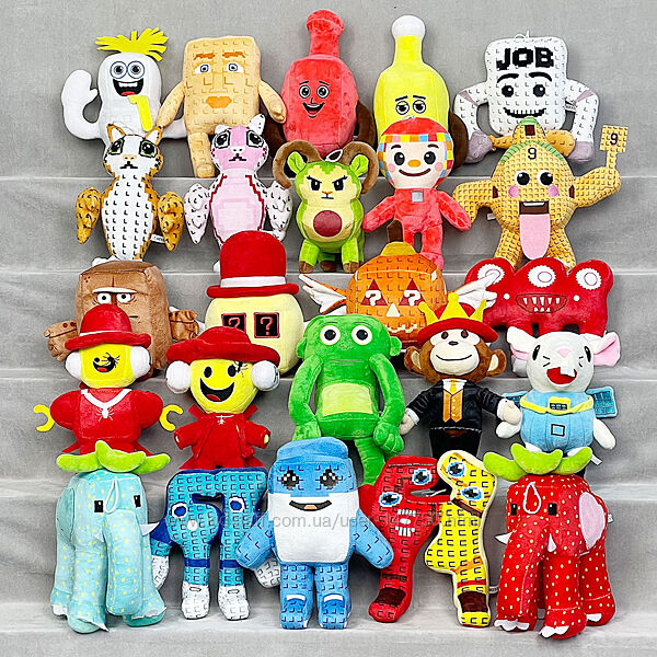 Плюшевые Игрушки Укради Брейнрот, Brainrot Animals, Steal Brainrot 