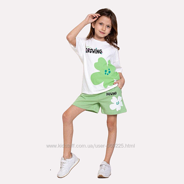 Летние костюмы футболка с лосинами для девочек от 1 года до 5 лет