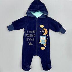 Детские теплые человечки ромперы для новорожденных мальчиков 1-6 месяцев