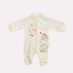 Детский человечек молочного цвета для девочек от 3 до 9 месяцев