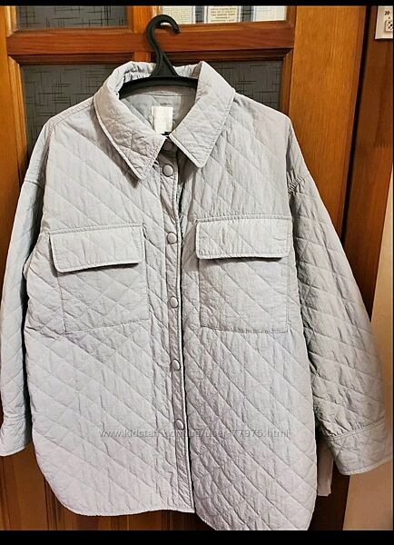 Куртка h&m осіння стьобана, ідеальний стан, l-xl, хм, hm, стьоганая