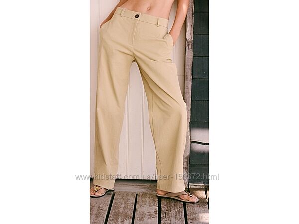 Брюки прямые Zara, р-р 34-XS, W26