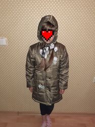 Новое Пальто на девочку 128-134 см