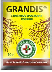 Стимулятор росту для коріння рослин Grandis Швидка допомога. 10 г. 