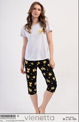 Піжами футболка капрі для дому та сну 