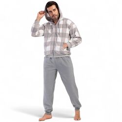 Теплі флісові чоловічі піжами