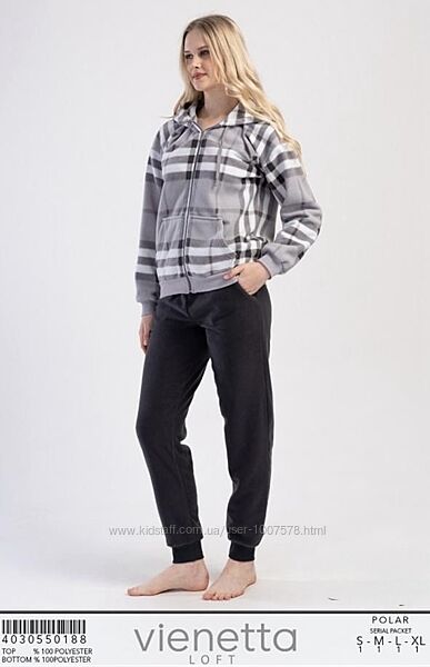 Теплі флісові піжами для дому та сну 