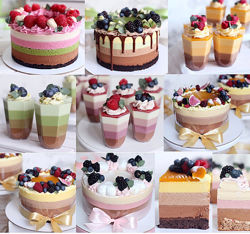 Новый волшебный сборник по полосатым тортам и трайфлам nezabudkacake