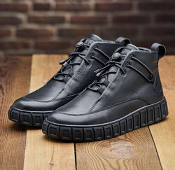 Чоловічі теплі черевики ботінки Мужские зимние кроссовки ботинки с теплым м