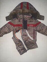 Зимняя детская курточка  подстежка  комбез