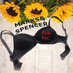 Marks & Spencer EUR 65C Бюстгальтер бесшовный без косточек поролон черный/с