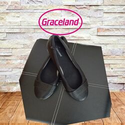 Graceland Красивые женские балетки черные 38
