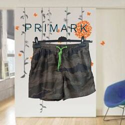 Primark Шорты мужские /подростковые с плавками камуфляж хаки S