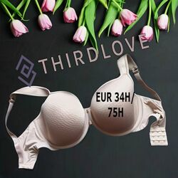  Thirdlove EUR 34H/75H Бюстгальтер поролон косточка бежевый