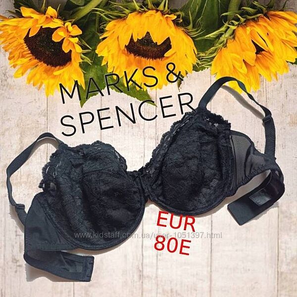 Marks&Spencer EUR 80E Бюстгальтер мягкий косточка черный